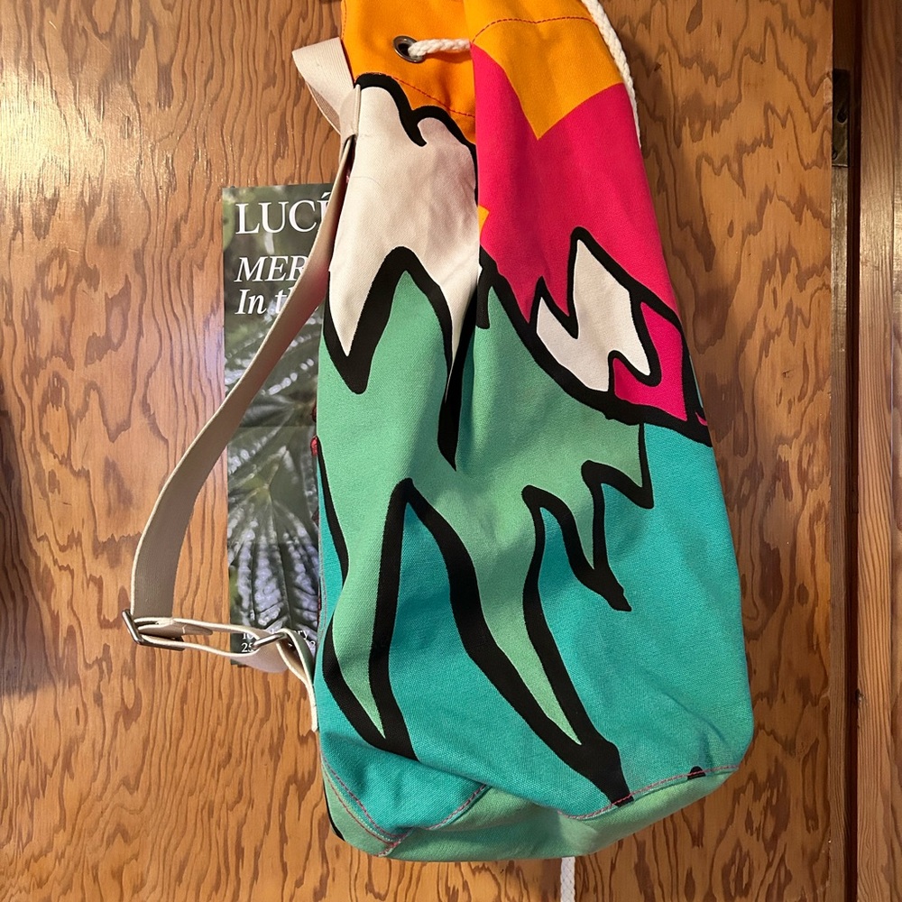IKEA SPRIDD Duffle Bag  Graphic Drawstring Backpack
